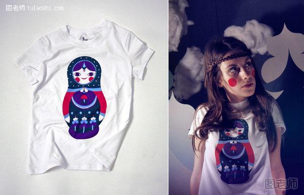 俄罗斯Eibatova Karina创意T恤设计
