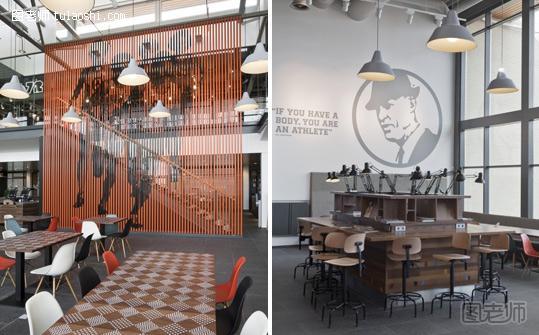 耐克企业总部食堂环境图形设计