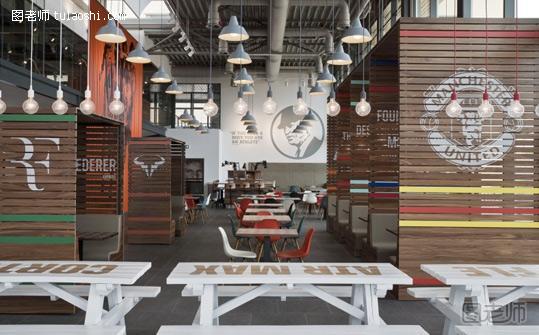 耐克企业总部食堂环境图形设计