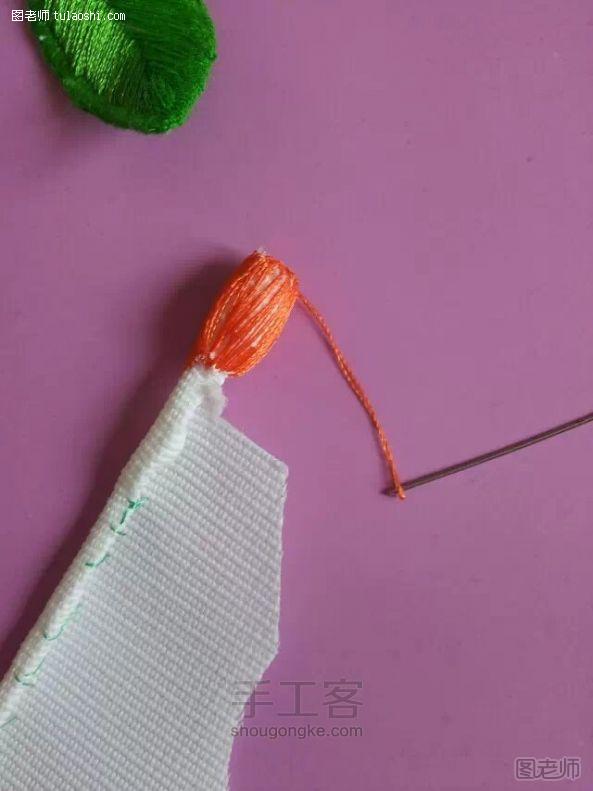【图】手工编织图片教程 戴朵自己绣的花手工制作教程