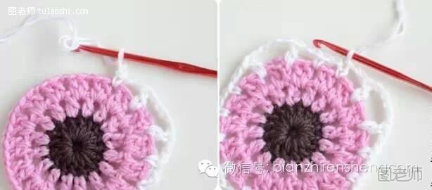 手工编织图片教程【图】 简单的单元花