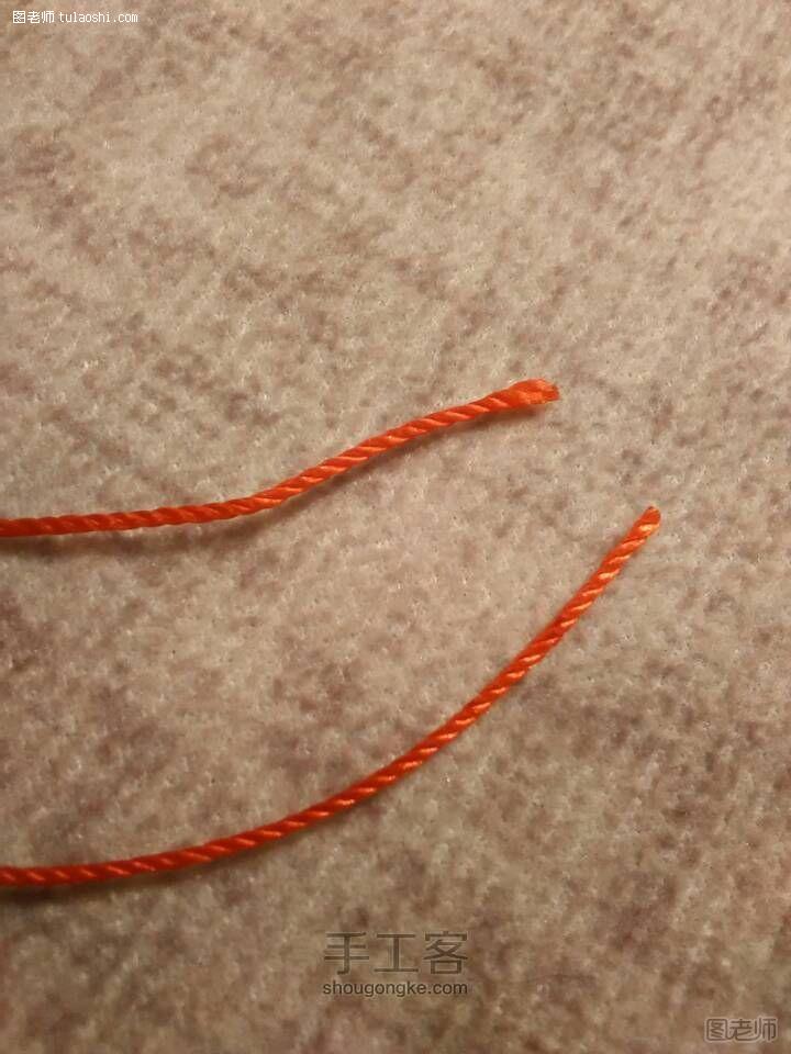 【图】手工编织图解教程 如何用两根线穿过一颗珠子～