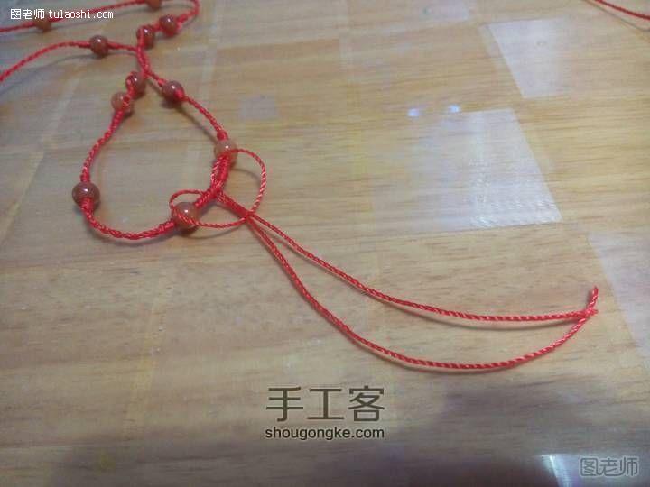 手工编织图片教程【图】 吉祥玛瑙红绳制作教程