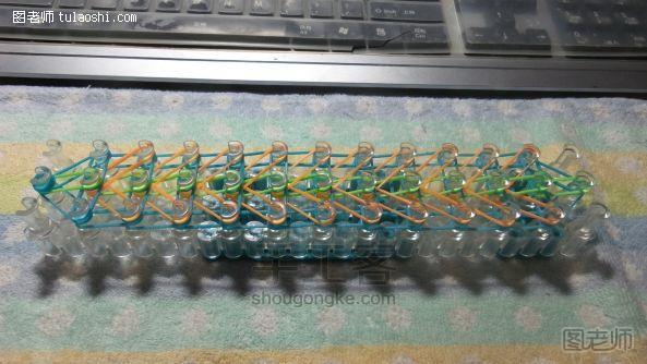 手工编织教程【图文】 用彩虹织机编织天堂鸟手链