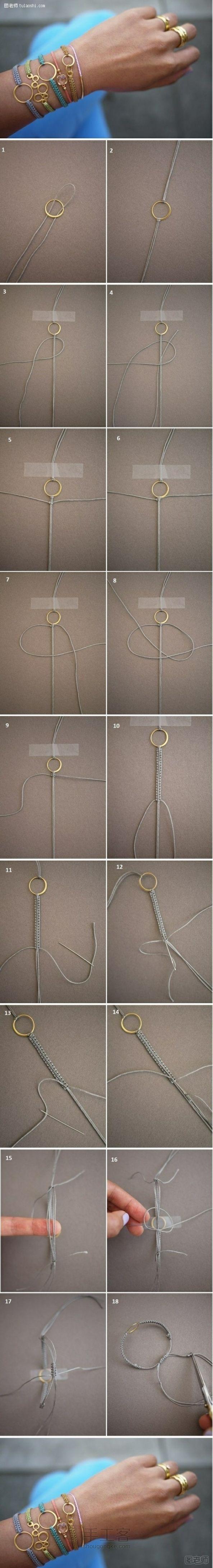手工编织图解教程【图】 几个绳编打结方法