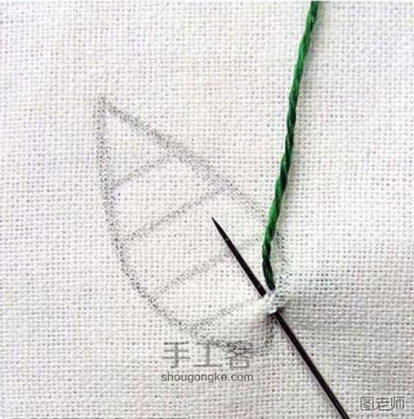 【图文】diy编织教程 简单的直针绣