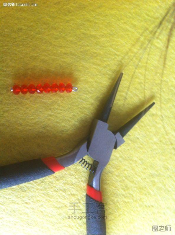 【图文】手工编织图片教程 利用散珠子做个简单的耳环