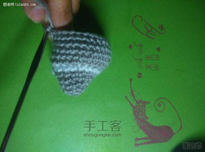 【图文】手工编织图片教程 萌萌哒的小灰兔制作教程