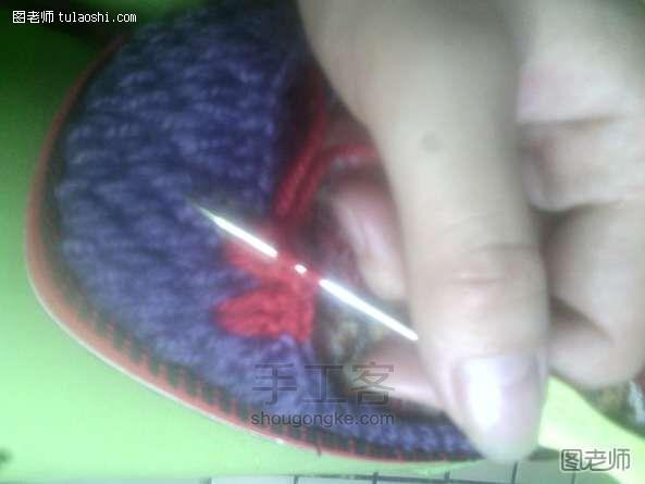 【图】手工编织图片教程 送给妈妈的礼物——钩编鞋之福