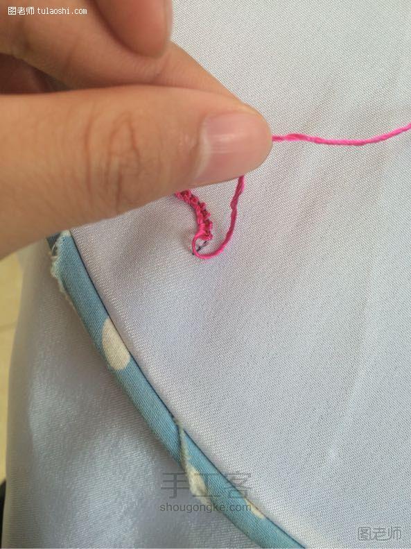 【图】手工编织教程 上图刺绣实用针法