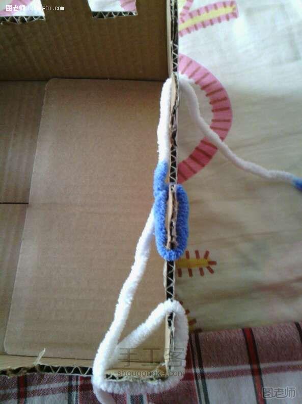 【图】手工编织教程 纸箱子巧织脖套