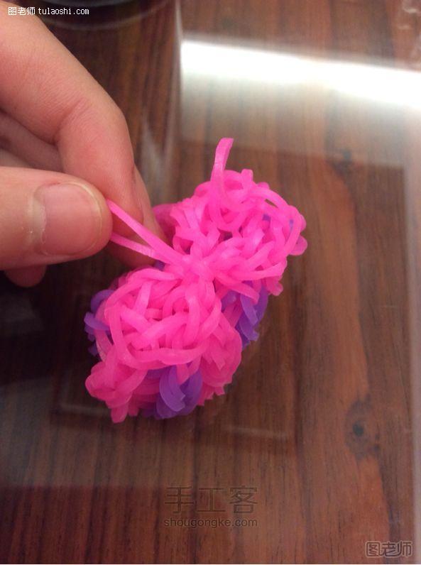 【图文】手工编织教程 橡皮筋小篮子 彩虹织机