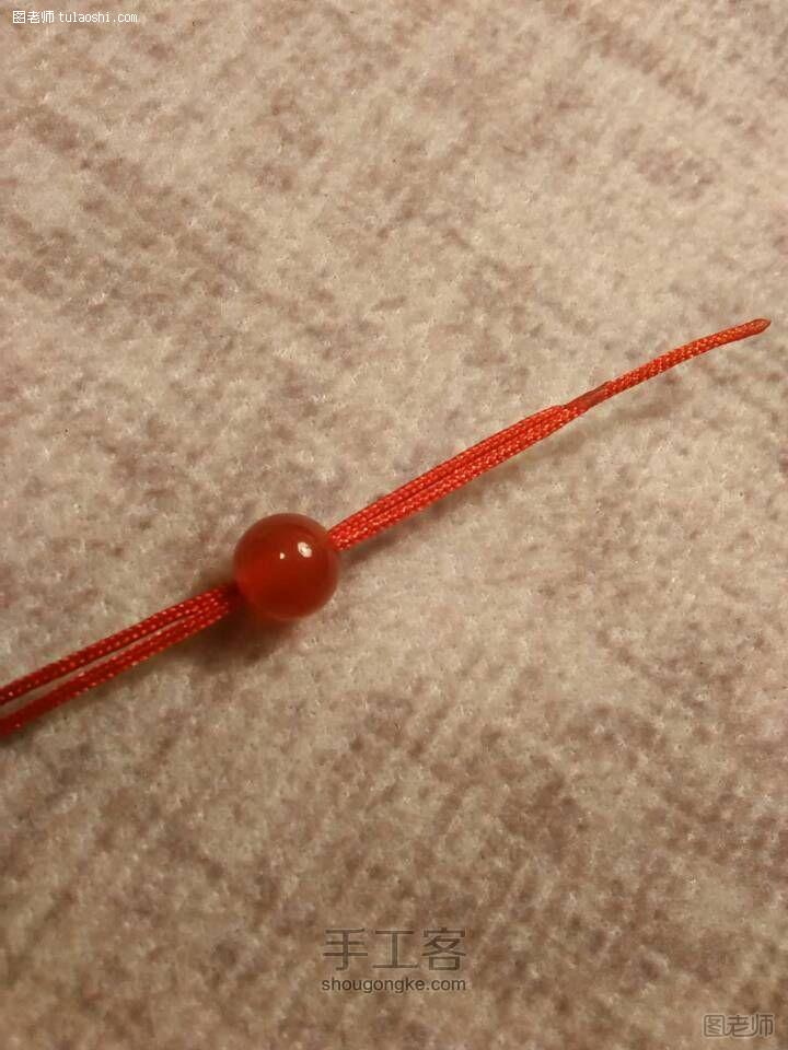 【图】手工编织图解教程 如何用两根线穿过一颗珠子～