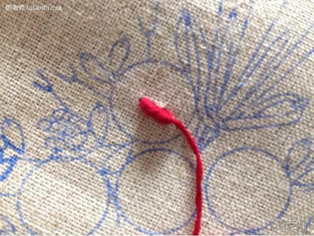 手工编织教程【图】 美美的立体玫瑰刺绣！！