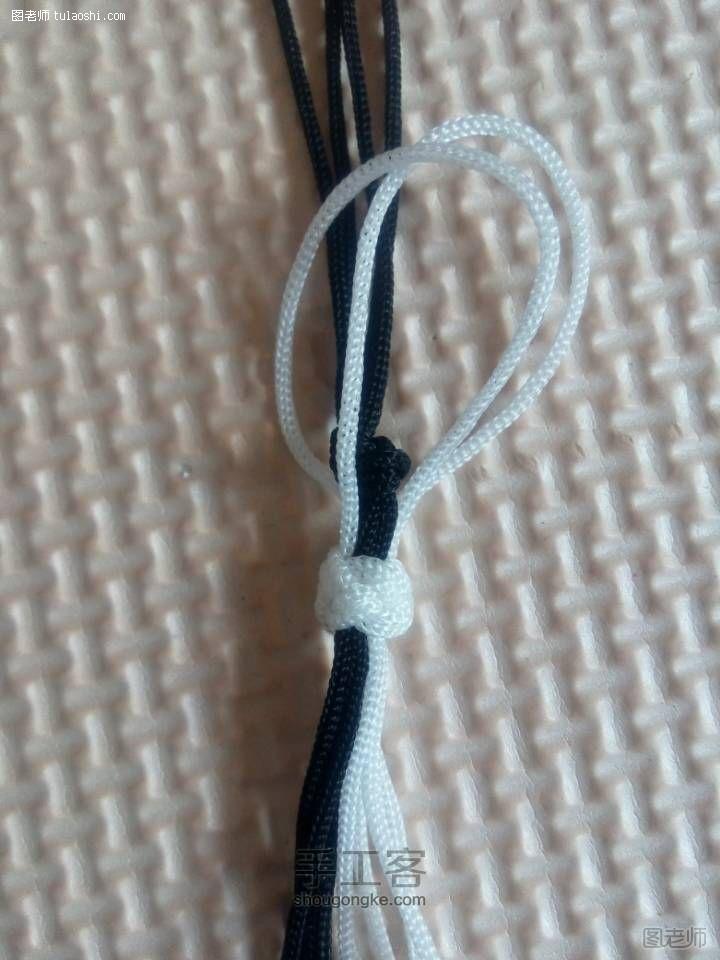【图】diy编织教程 黑白方八股锁骨项链自制编织器版～