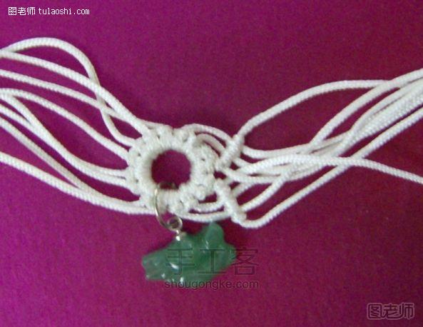 手工编织教程 手工中国结生肖龙手链《染绿》
