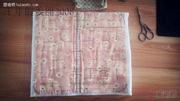 【图文】编织教程图解 麻布绣的十字绣做成平板手机包