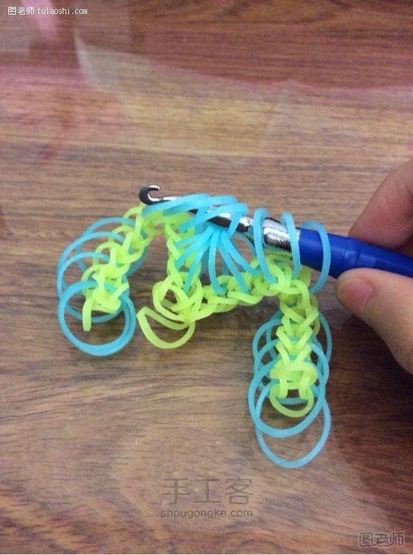diy编织教程 橡皮筋可爱水晶 彩虹织机