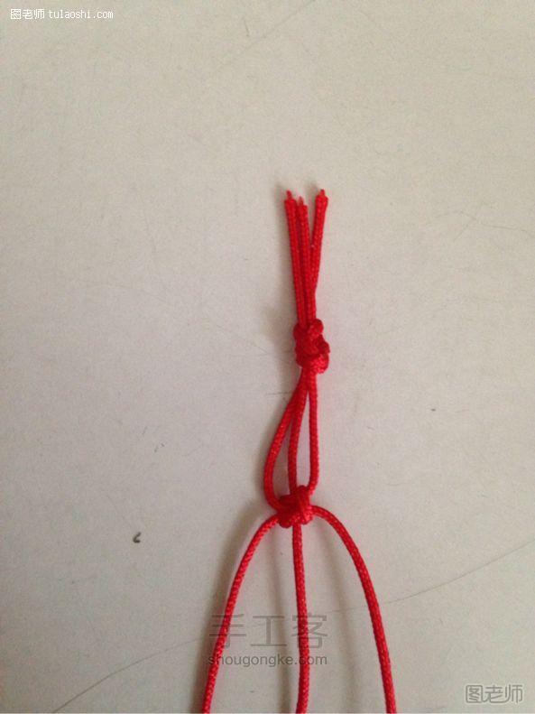 编织diy教程【图】 简单手链编织方法~教你怎么把珠子美美的固定在编绳上
