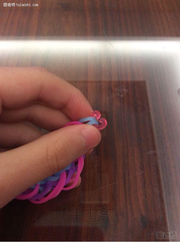 手工编织图解教程 橡皮筋手链