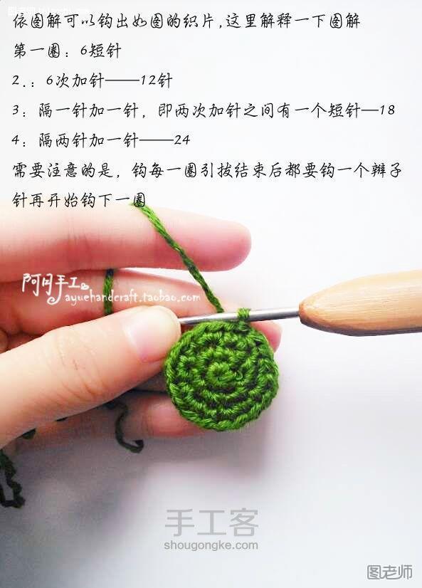 【图文】手工编织图片教程 之圆形织片