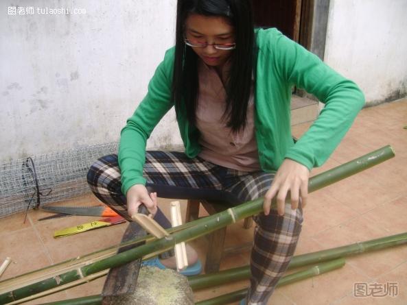 手工编织教程【图】 传统竹编笼