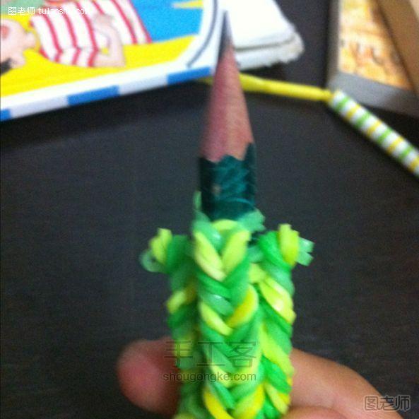 【图文】编织教程图解 彩虹编织铅笔套