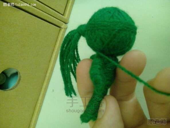 编织diy教程【图文】 只有一根毛线做娃娃 创意手工diy 