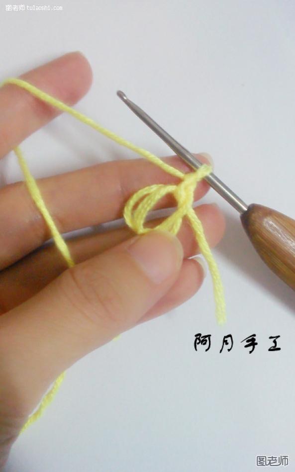 手工编织教程【图】 清新花朵与瓢虫胸针