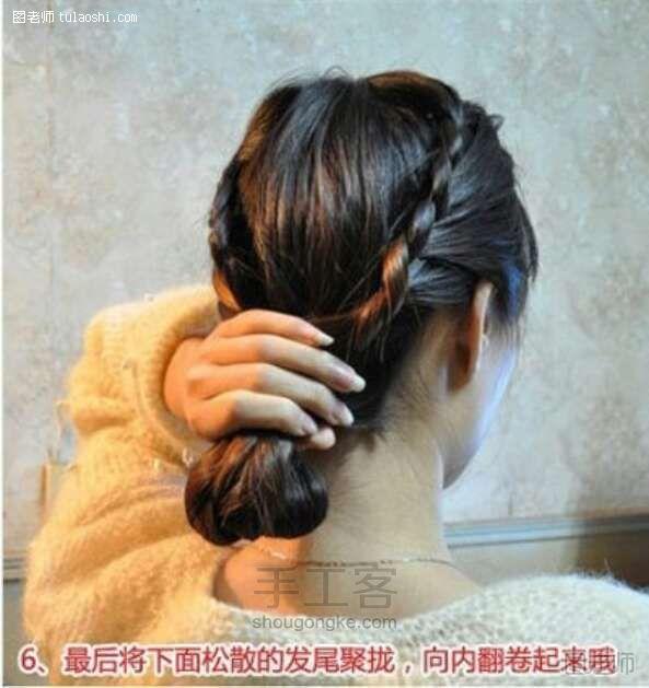 编织diy教程【图文】 教你韩国复古女生发型