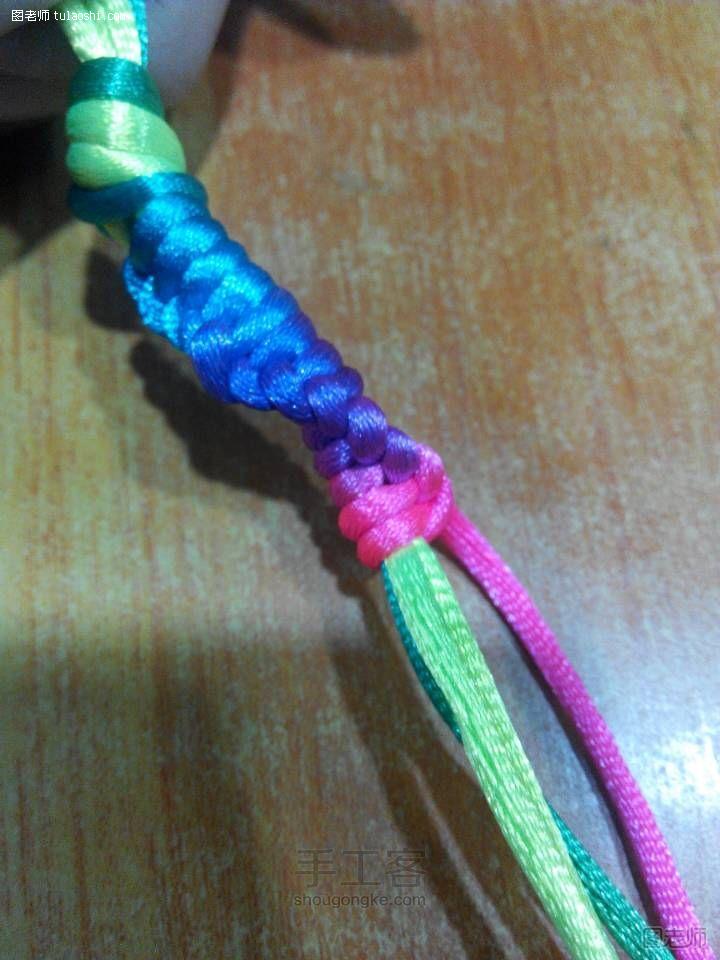 手工编织图片教程 螺旋绳