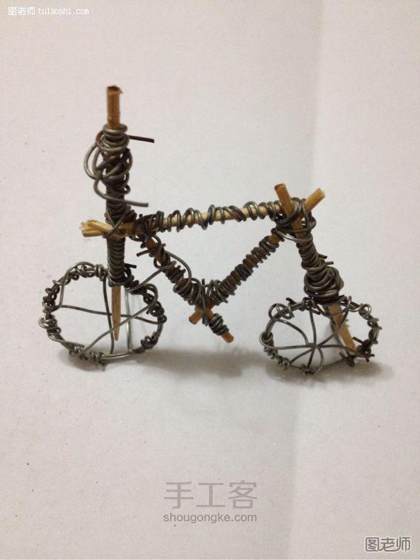 diy编织教程 自行车--铁丝编