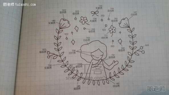 【图】手工编织教程 可爱小刺绣之小仙子