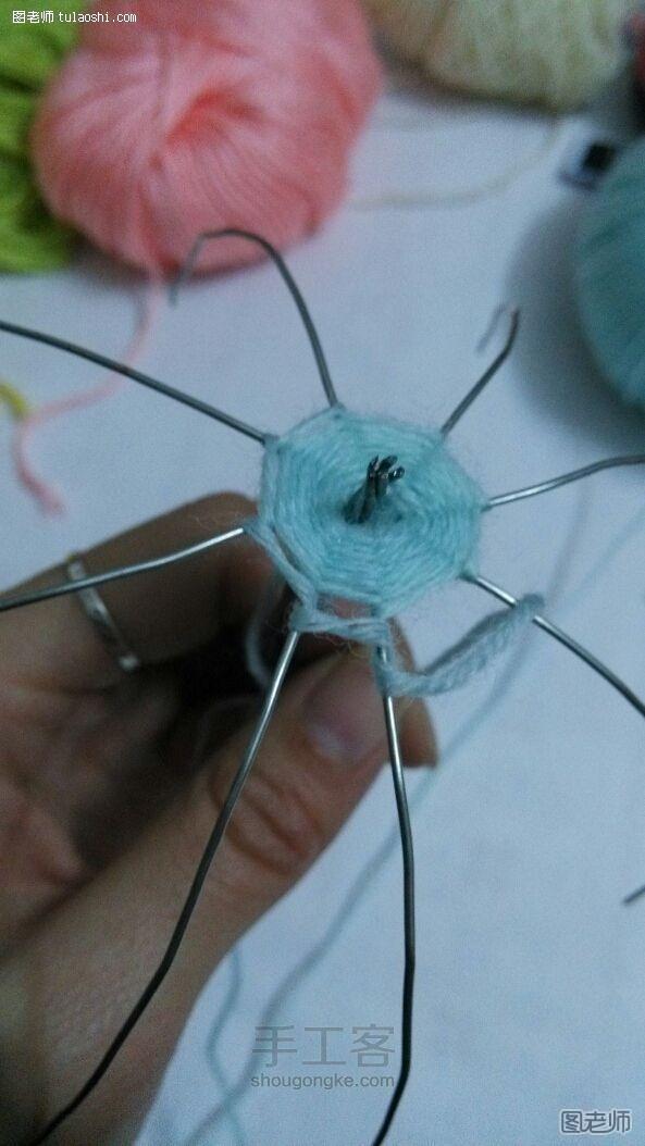 【图】手工编织图解教程 毛线·小珍珠伞编织教程