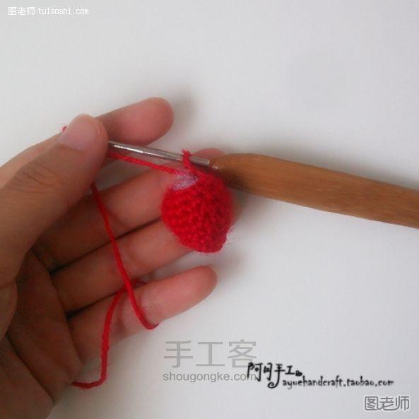 编织教程图解【图】 迷你毛线草莓