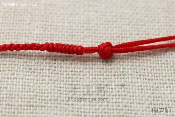 【图】编织diy教程 精致超细款红绳本命年幸运保孕红绳