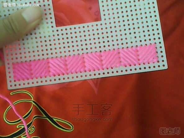 【图文】手工编织教程 纸巾盒之桃红