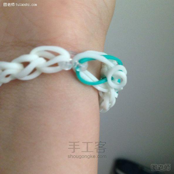 编织教程图解【图文】 Rainbow loom 彩虹色橡皮筋编织方法