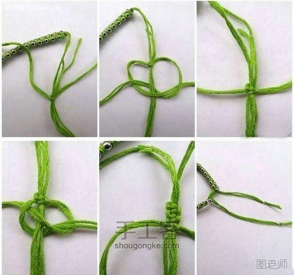 编织教程图解【图文】 珠链和绳编的完美结合