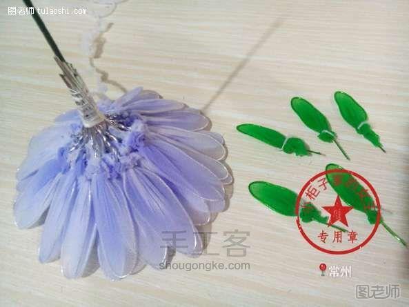 手工编织图片教程【图】 DIY～丝网花教程～非洲菊