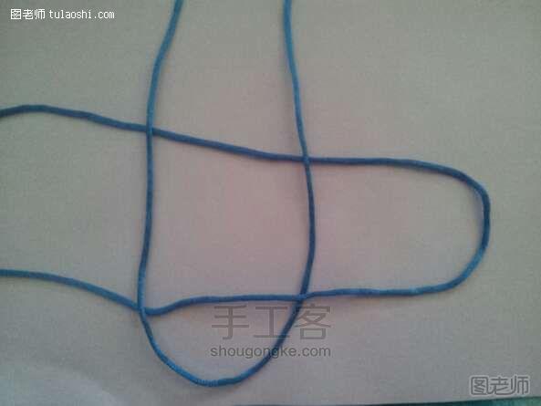 手工编织图片教程 用绳子编小花