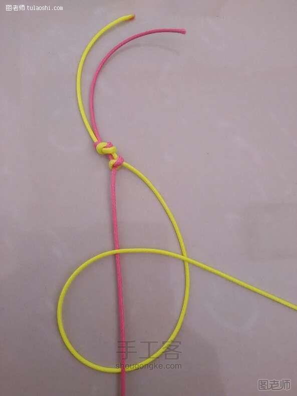 【图】手工编织图解教程 简单精致蛇结手链 编织手工