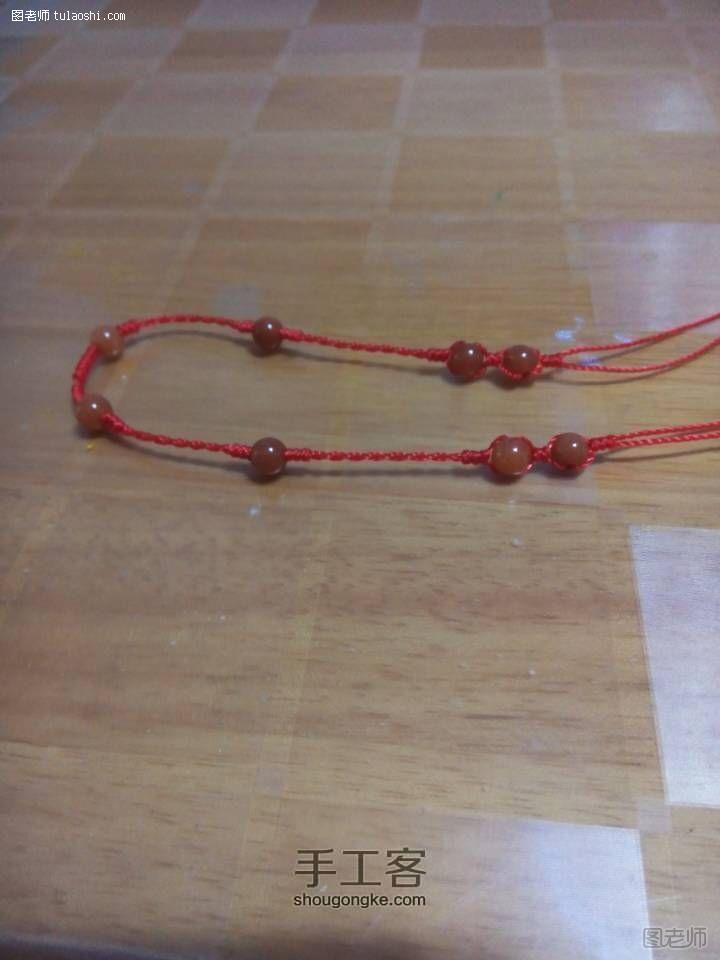 手工编织图片教程【图】 吉祥玛瑙红绳制作教程