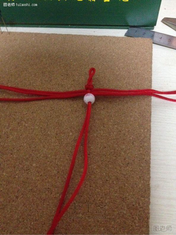 编织教程图解【图】 幸运红绳手链