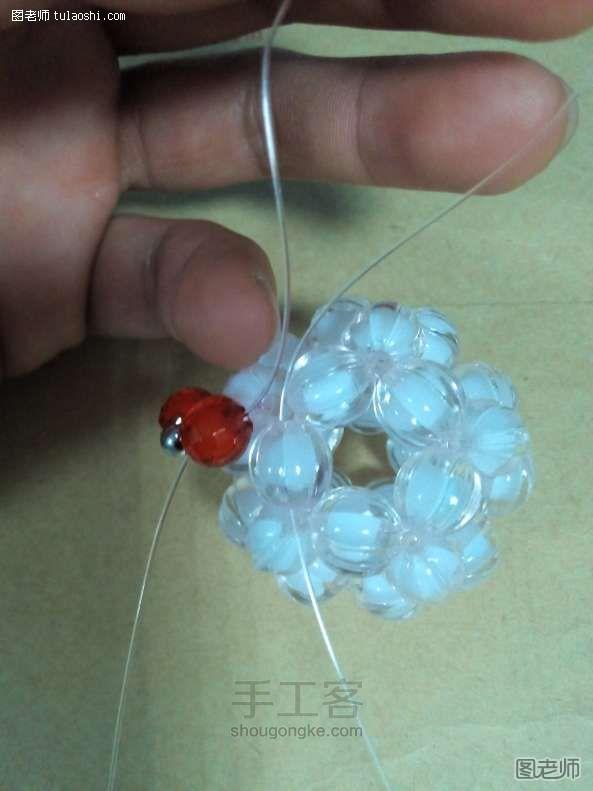 【图】diy编织教程 串珠绣球