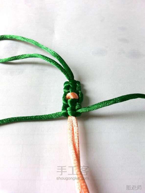 手工编织图解教程 草里藏珠绳编手链制作教程