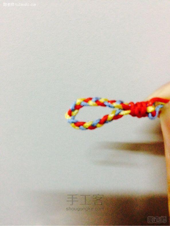 编织教程图解 彩色手绳啦啦啦 绳编手工