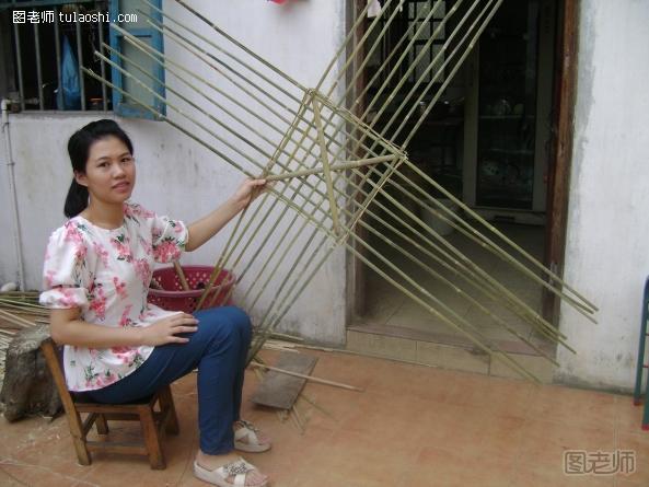 手工编织教程【图】 传统竹编笼
