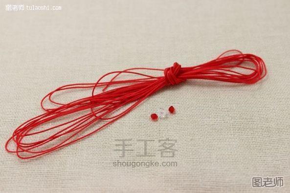 【图】编织diy教程 精致超细款红绳本命年幸运保孕红绳