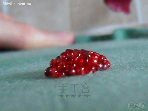 手工编织图解教程【图文】 串珠立体刺绣红莓